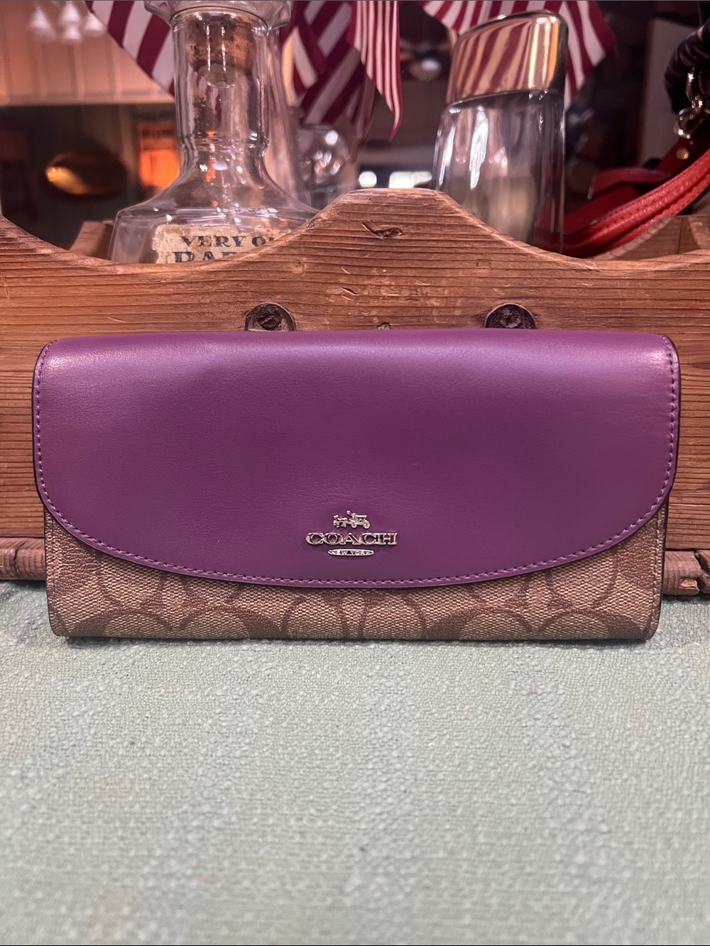 Coach F54022 Signature Envelope Wallet